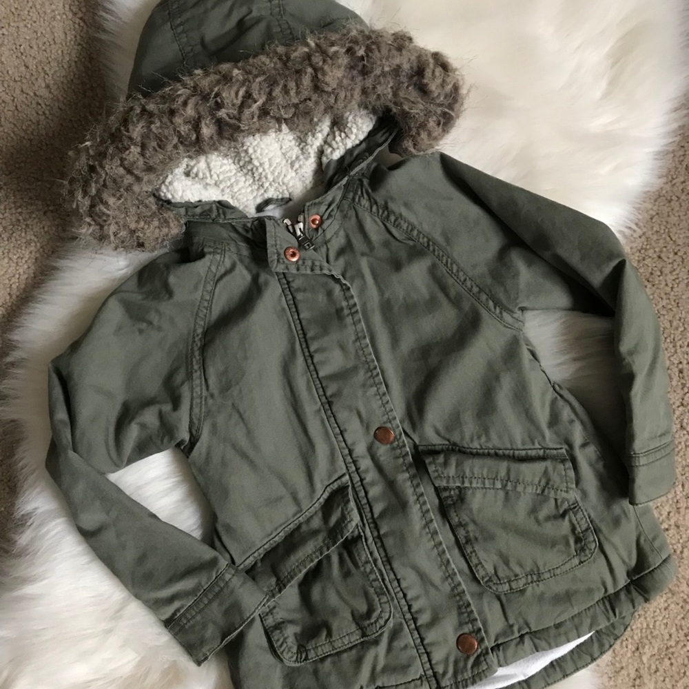 Girl’s Old Navy Hooded Jacket || Green || 4T